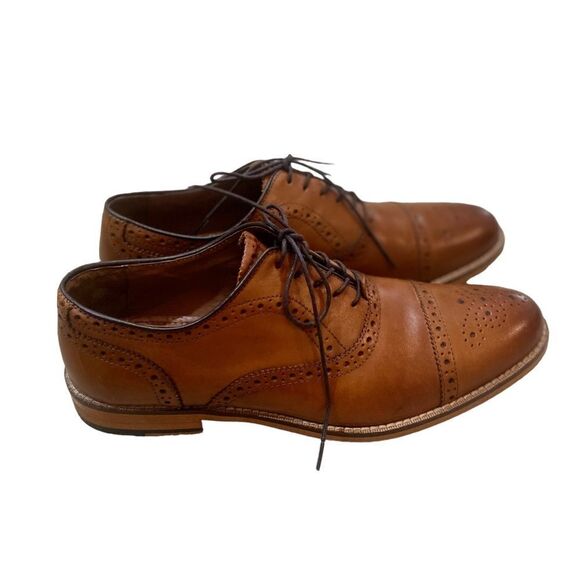 Classic Brown Leather Oxfords main image 13